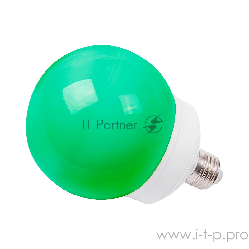 Лампа шар e27 12 LED Ø100мм зеленая
