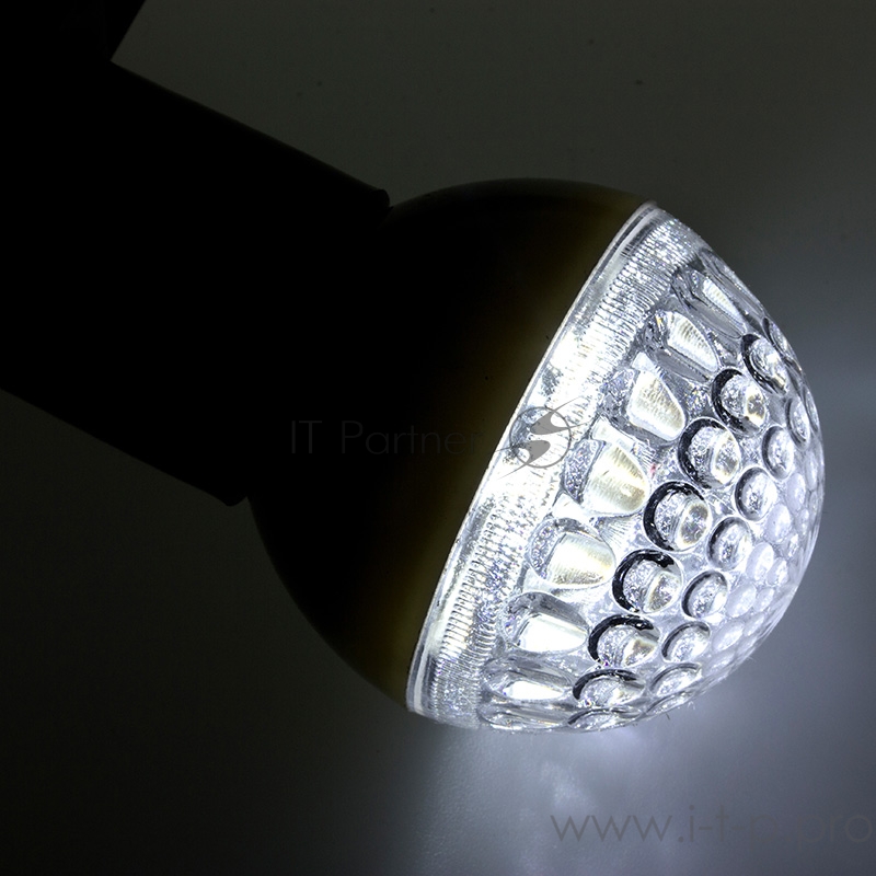 Лампа шар e27 9 LED Ø50мм белая