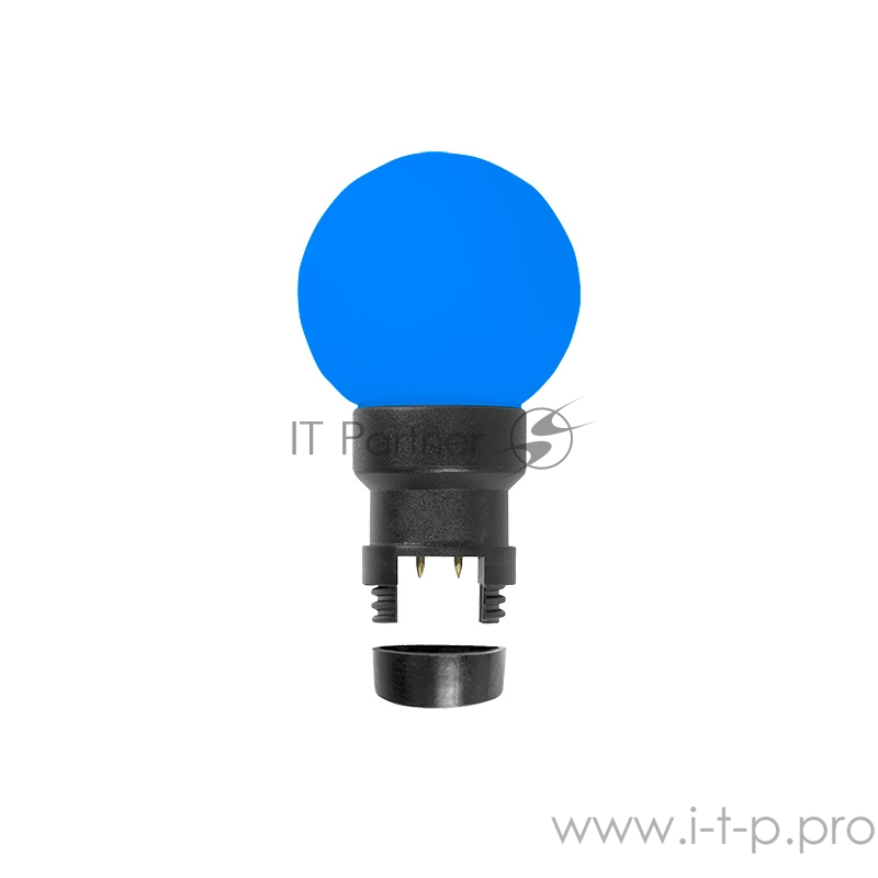 Лампа шар 6 LED для белт-лайта, цвет: Синий, Ø45мм, синяя колба