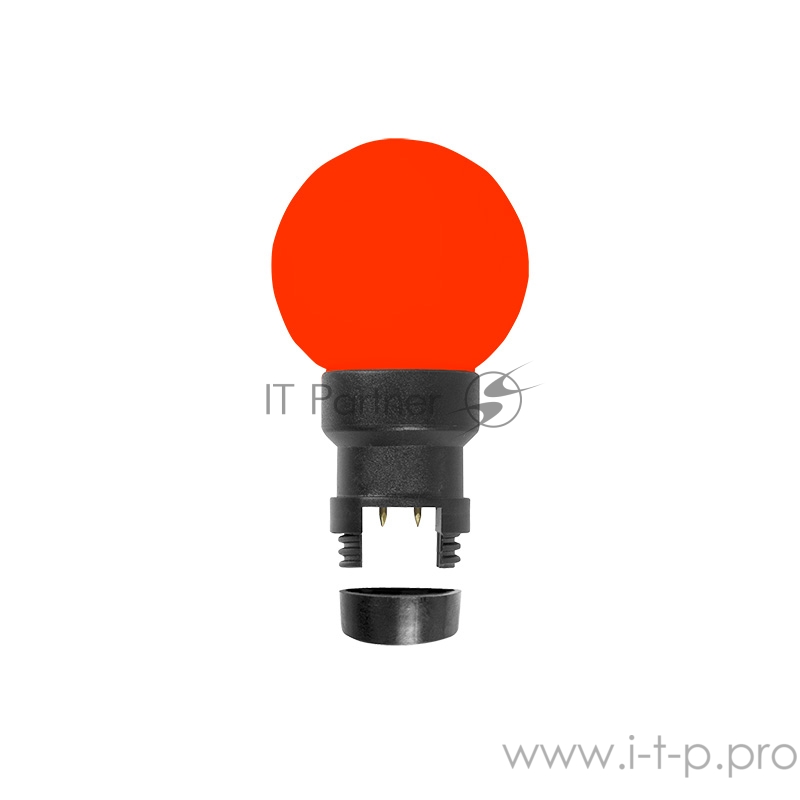 Лампа шар 6 LED для белт-лайта, цвет: Красный, Ø45мм, Красная колба