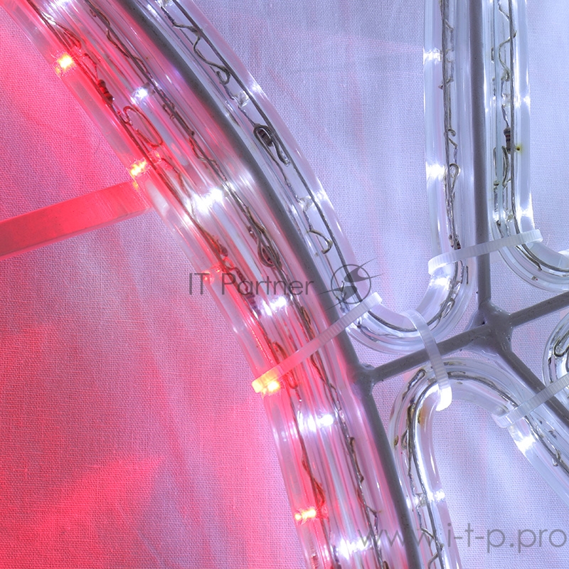 Фигура Снежинка с Дедом Морозом размер 107*95см, 14м дюралайт NEON-NIGHT