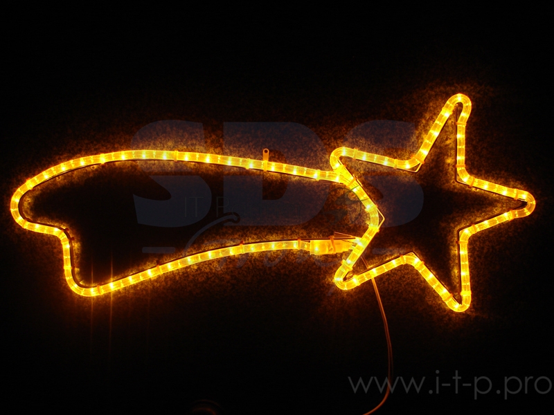 Фигура Комета цвет желтый, размер 29*66 см NEON-NIGHT