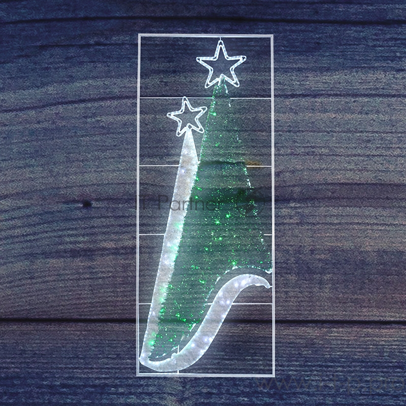 Фигура световая Елки 2, 180 светодиодов 18м дюралайта, размер 250*100см NEON-NIGHT