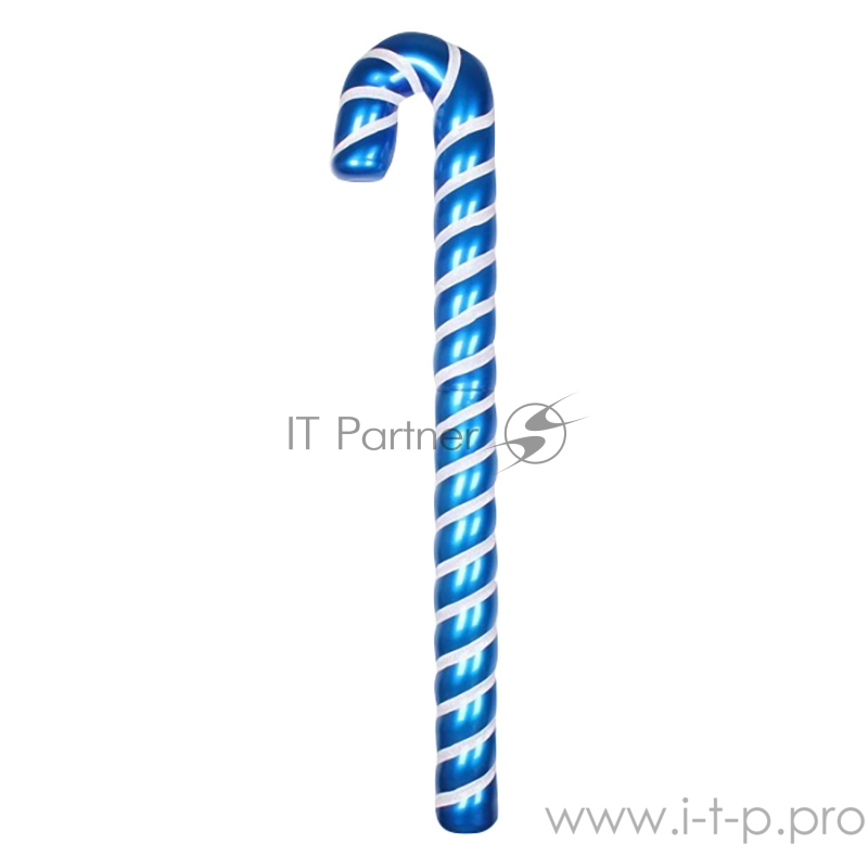 Елочная фигура Карамельная палочка 121 см, цвет синий/белый