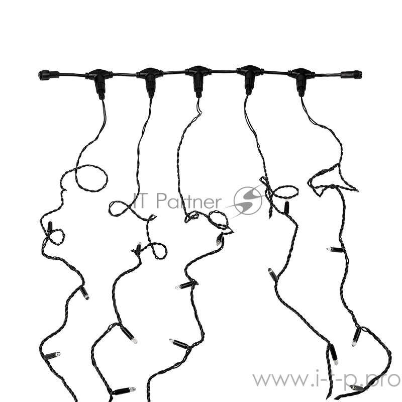 Гирлянда LED ClipLight 24V, 5 нитей по 20 метров, цвет диодов Белый, Flashing (Белый)