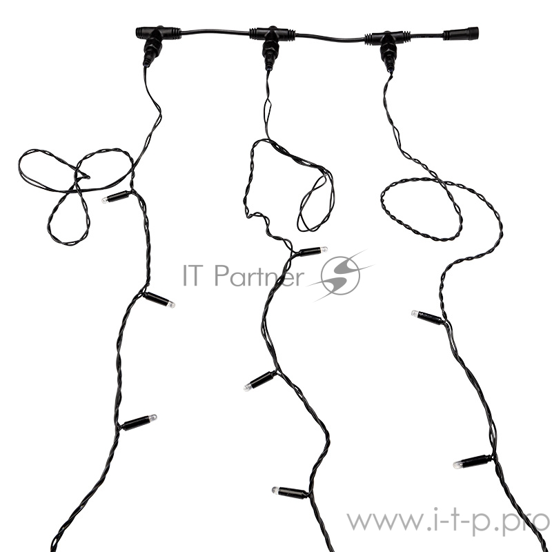 Гирлянда LED ClipLight 24V, 3 нити по 20 м, свечение с динамикой, цвет диодов Белый