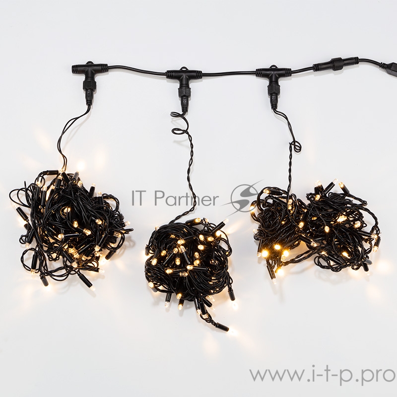 Гирлянда LED ClipLight 24V, 3 нити по 10 метров, цвет диодов ТЕПЛЫЙ БЕЛЫЙ