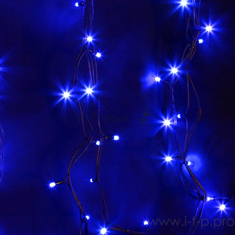 Гирлянда модульная Дюраплей LED 20м 200 LED черный каучук Синий