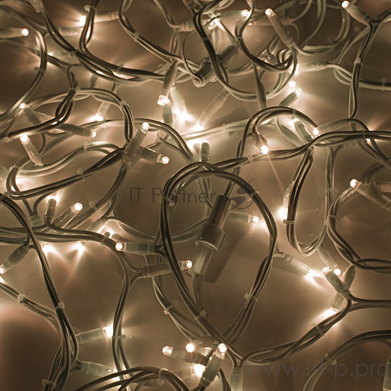 Гирлянда модульная Дюраплей LED 20м 200 LED белый каучук ТЕПЛЫЙ БЕЛЫЙ