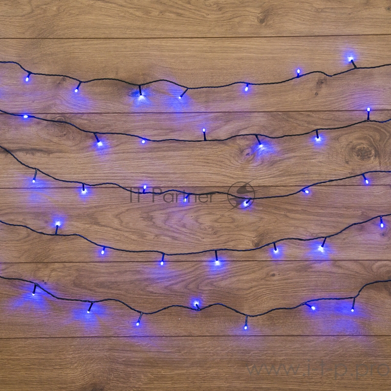 Гирлянда Твинкл Лайт 6 м, темно-зеленый ПВХ, 40 LED, цвет: Синий