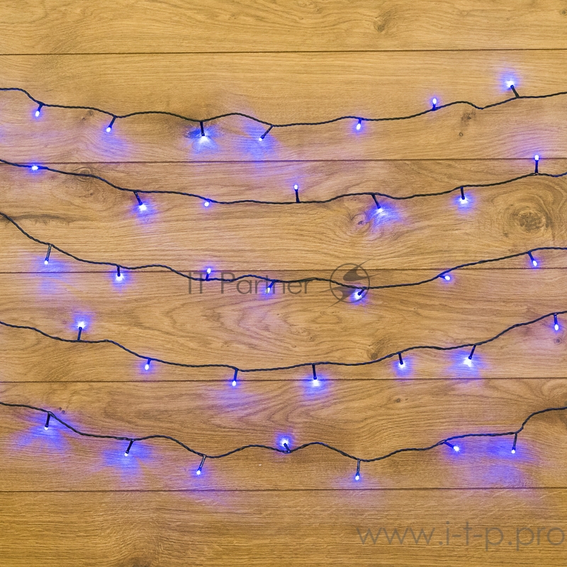 Гирлянда Твинкл Лайт 4 м, темно-зеленый ПВХ, 25 LED, цвет: Синий