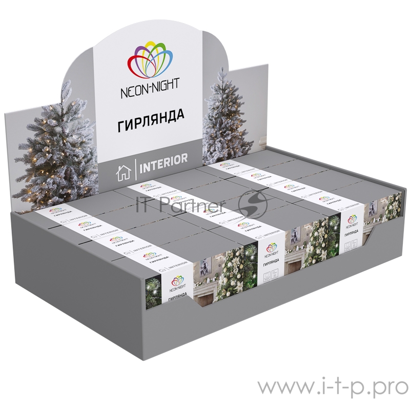 Гирлянда Твинкл Лайт 4 м, темно-зеленый ПВХ, 25 LED, цвет: Синий