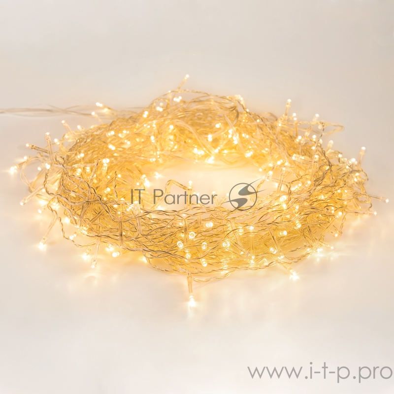Гирлянда Твинкл Лайт 6 м, прозрачный ПВХ, 40 LED, цвет ТЕПЛЫЙ БЕЛЫЙ