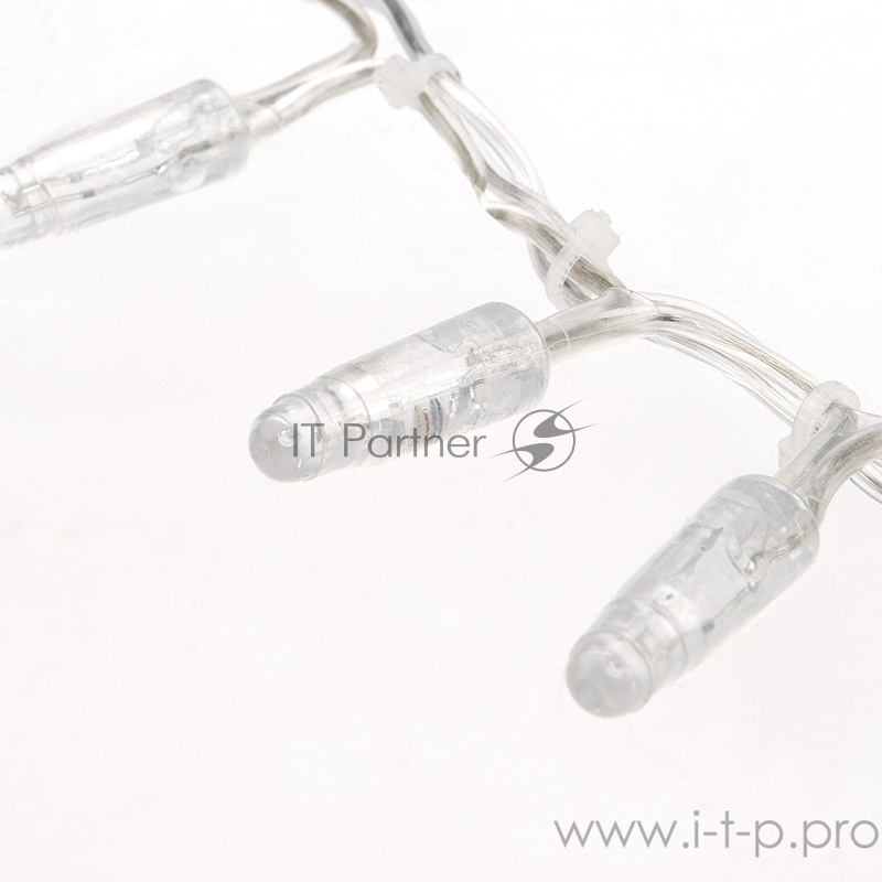 Гирлянда «Кластер» 10 м, прозрачный ПВХ IP65, 200 LED, белый, соединяется