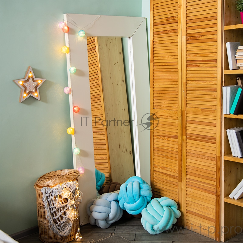 Тайские фонарики «Фейерверк» 1,5 м, прозрачный ПВХ, 10 LED, теплый белый, питание 2 х АА (батарейки не в комплекте)