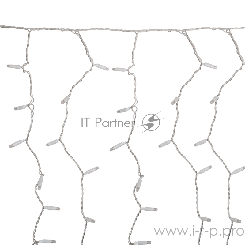 Гирлянда Светодиодный Дождь 2х1,5м, прозрачный провод, 230 В, диоды RGB, 300 LED свечение с динамикой при приобретении контроллера 245-907