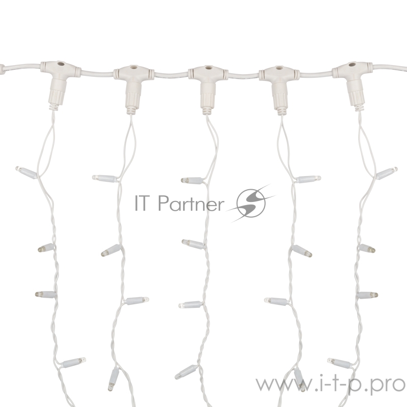 Гирлянда Светодиодный Дождь 2х1,5м, постоянное свечение, белый провод, 230 В, диоды БЕЛЫЕ, 360 LED