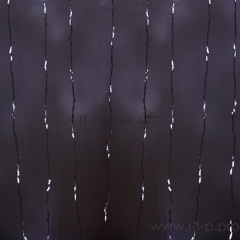 Гирлянда LED - Умный дождь, 3 секции 1x3 м, 4x3 нитей, 30W, 24V, 8 каналов, 672 БЕЛЫХ диода, IP65