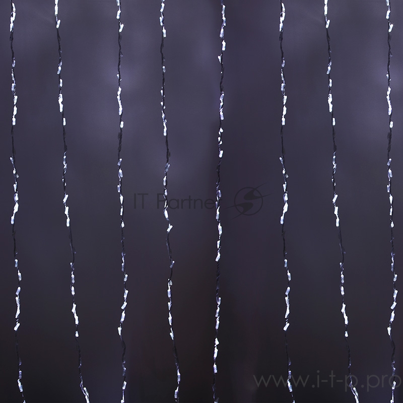 Гирлянда LED - Умный дождь, 3 секции 1x3 м, 4x3 нитей, 30W, 24V, 8 каналов, 672 БЕЛЫХ диода, IP65