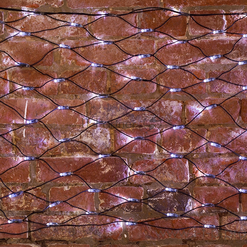 Гирлянда Сеть 2х0,7м, черный ПВХ, 176 LED Белые