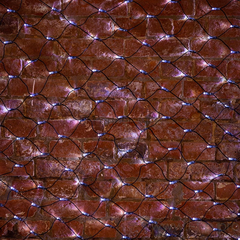 Гирлянда Сеть 2х1,5м, черный ПВХ, 288 LED Белые