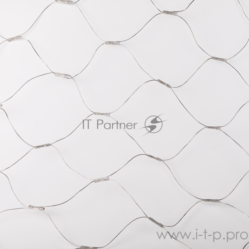 Гирлянда сеть 1,8х1,5м, прозрачный ПВХ, 180 LED, цвет: Синий