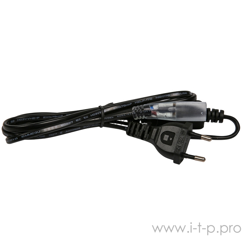 Установочный набор для дюралайта 2W ∅13мм (коннектор с иголкой, выпрямитель, заглушка), до 100м