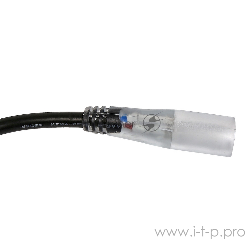 Установочный набор для дюралайта 2W ∅13мм (коннектор с иголкой, выпрямитель, заглушка), до 100м