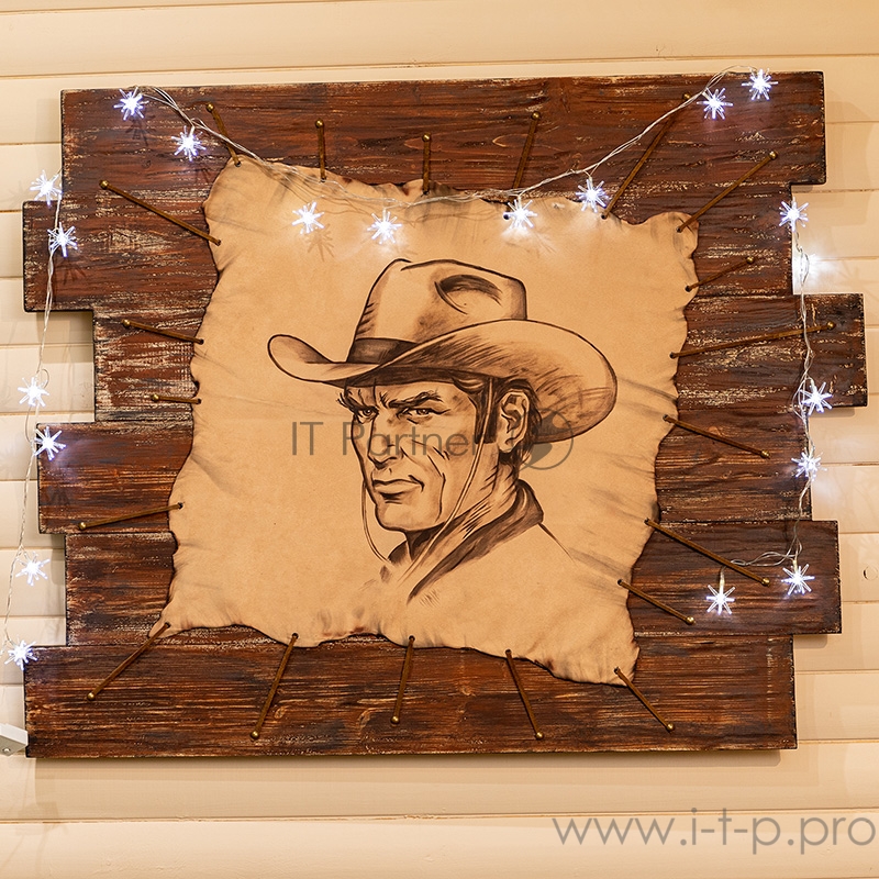 Гирлянда светодиодная Снежинки 20 LED БЕЛЫЕ 2,8 метра