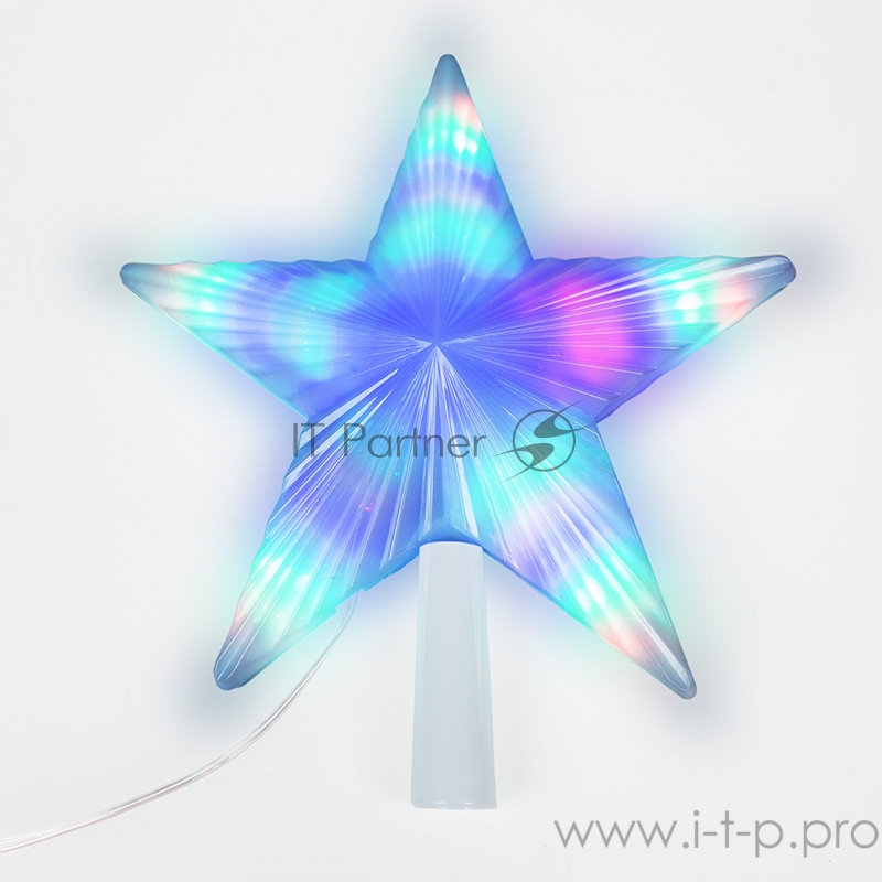 Фигура светодиодная Звезда на елку цвет: RGB, 31 LED, 22 см