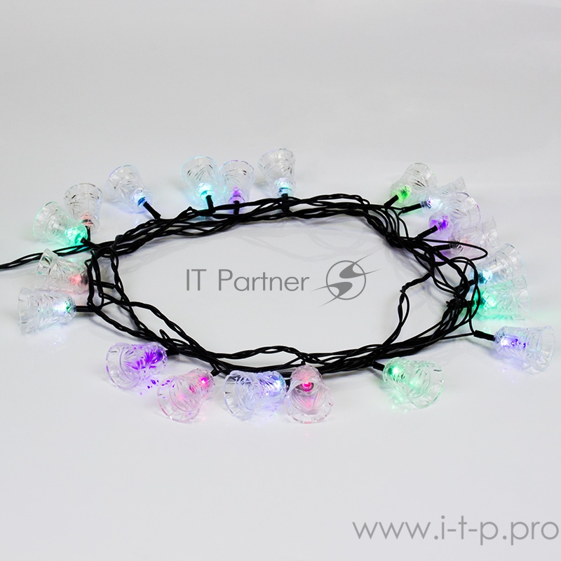 Гирлянда светодиодная Колокольчики 20 LED RGB 2,8 метра