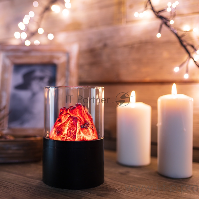 Декоративный светильник «Лава» Ø 10х16,5 см, батарейки 3хАА (не в комплекте)