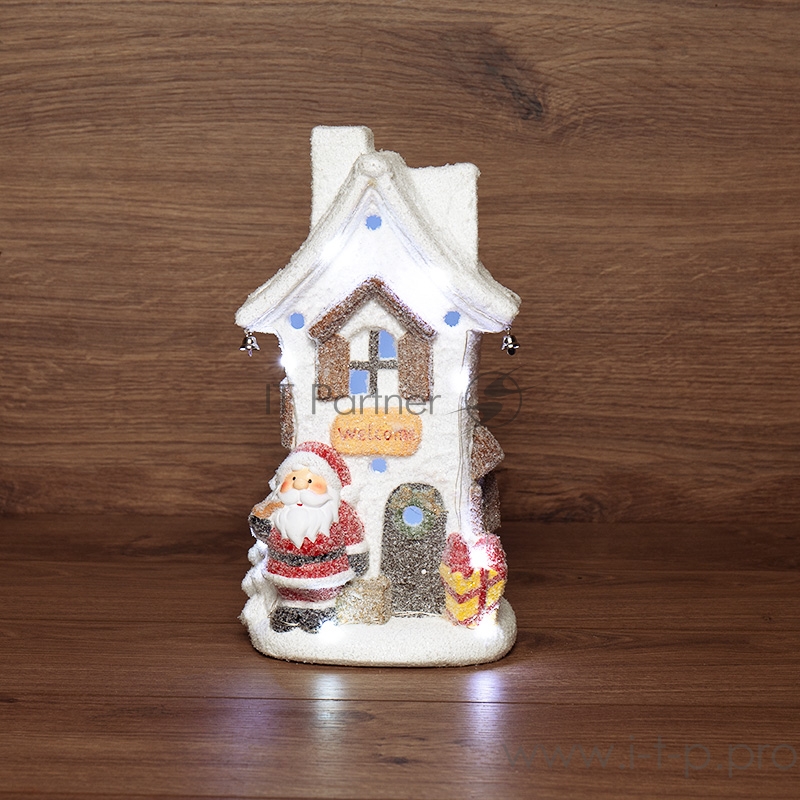 Керамическая фигурка «Белый домик» 15.7х11.7х28.4 см