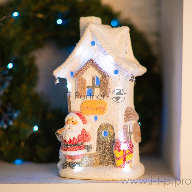 Керамическая фигурка «Белый домик» 15.7х11.7х28.4 см