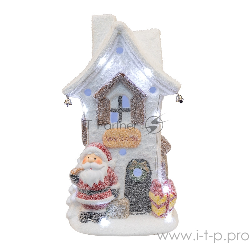 Керамическая фигурка «Белый домик» 15.7х11.7х28.4 см