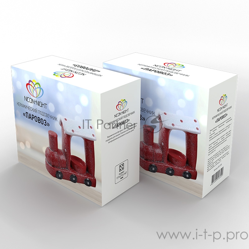 Керамический подсвечник «Паровоз» 17.1х7.1х14.7 см