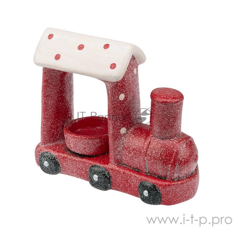 Керамический подсвечник «Паровоз» 17.1х7.1х14.7 см