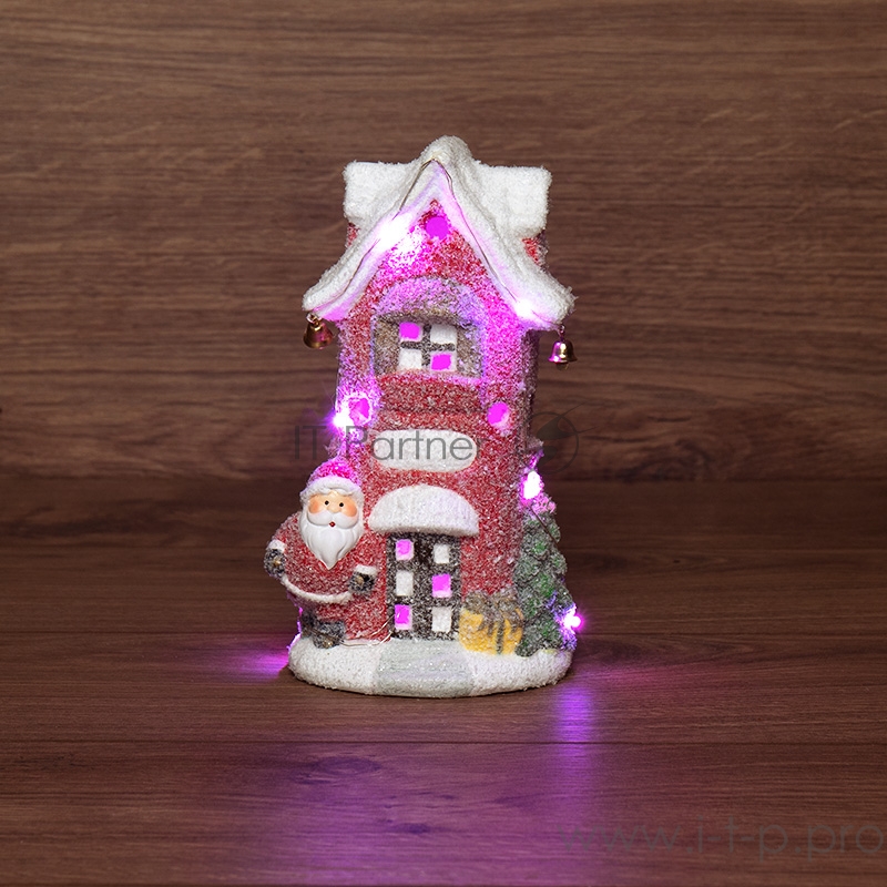 Керамическая фигурка «Красный домик» 11.5х8.5х20.4 см