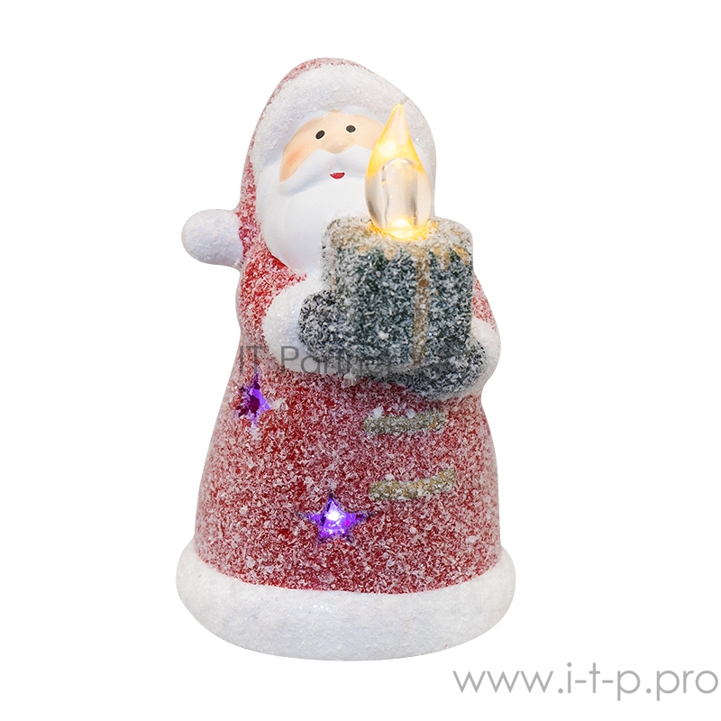 Керамическая фигурка «Дед Мороз со свечкой» 7х7х12 см