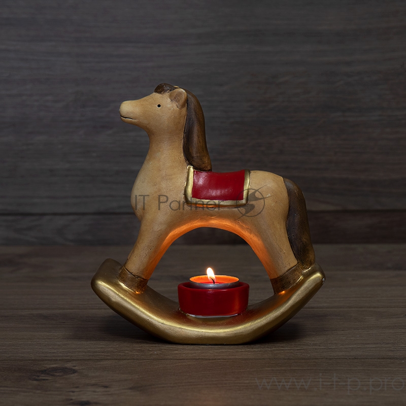 Керамический подсвечник «Лошадка» 18.2х7.2х19.3 см