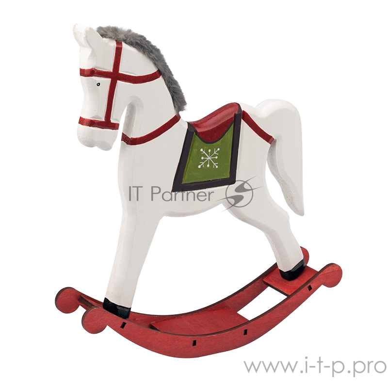 Деревянная фигурка «Игрушечный пони белый» 25х5,5х26,5 см