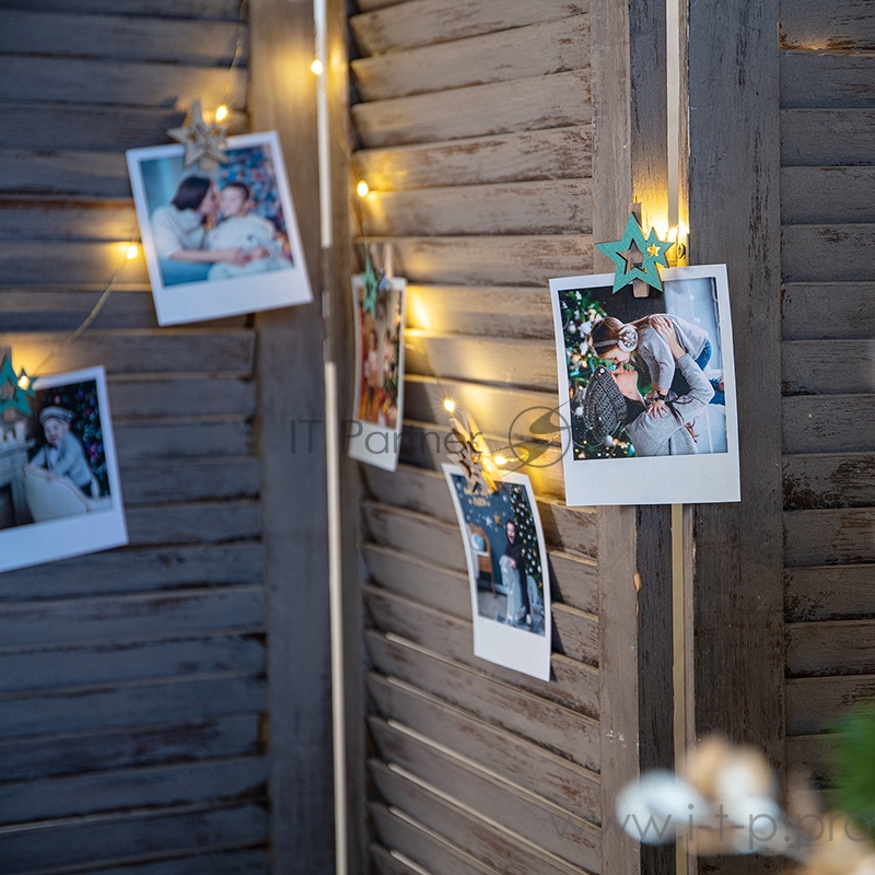 Деревянные прищепки «Звездочки» 16x4.5x1.3 cм, бирюзовые 6 шт. NEON-NIGHT