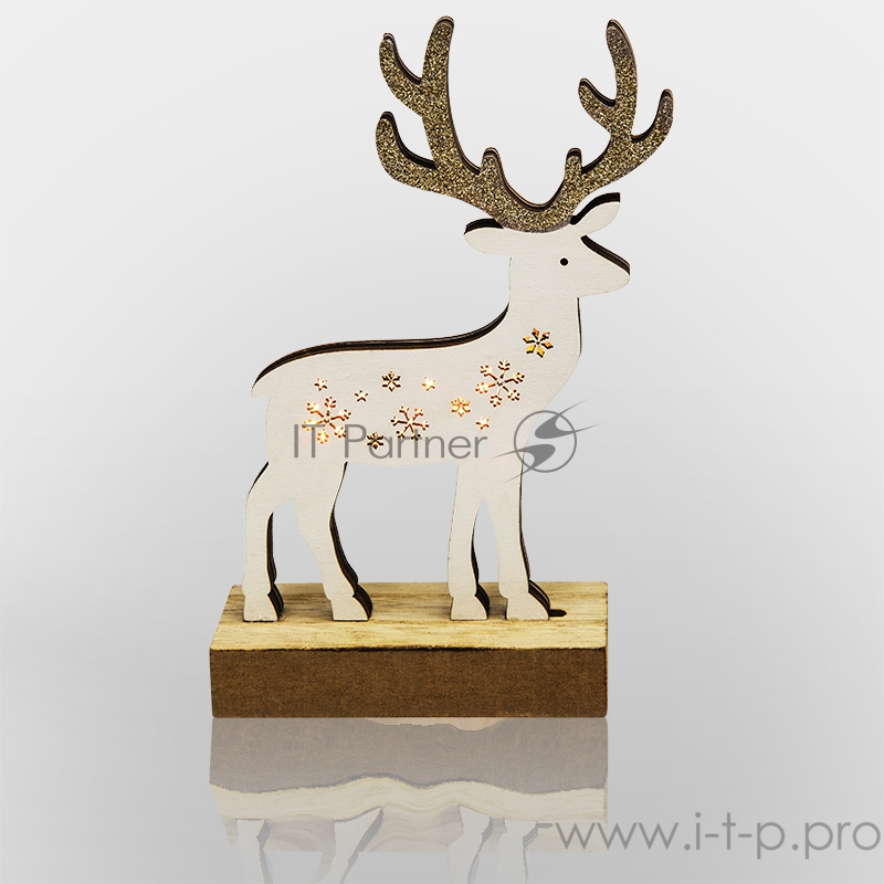 Деревянная фигурка с подсветкой Олененок 13*5*19,5 см