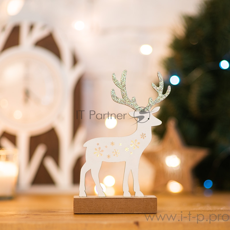 Деревянная фигурка с подсветкой Олененок 13*5*19,5 см