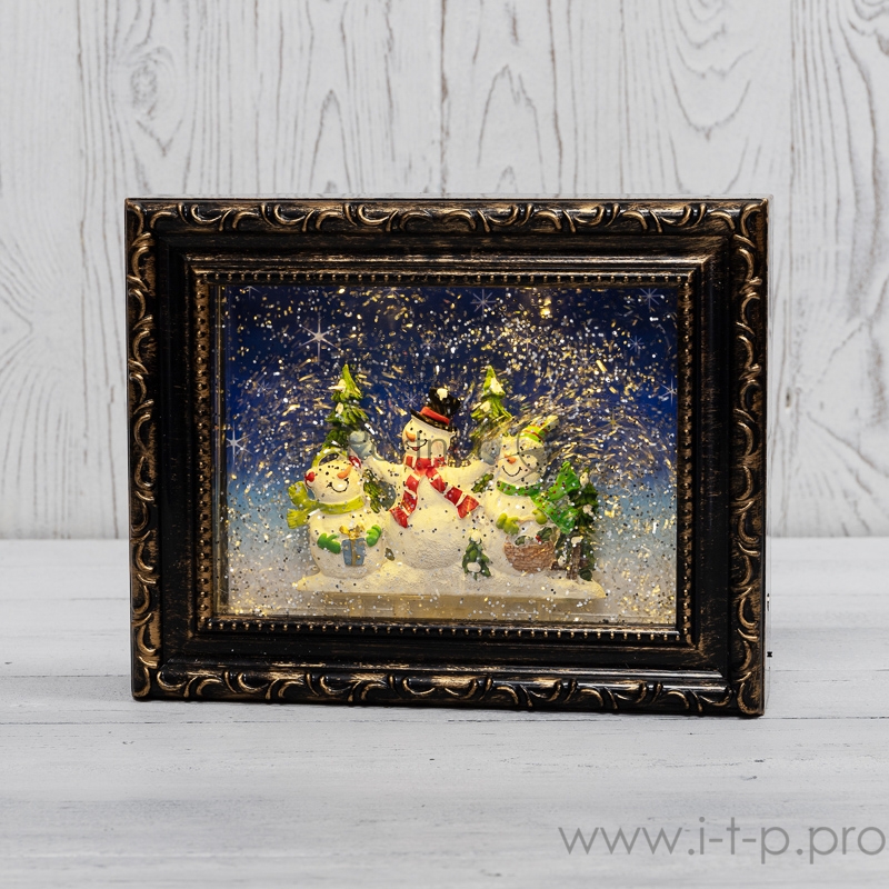 Декоративный светильник «Картина» с эффектом снегопада NEON-NIGHT