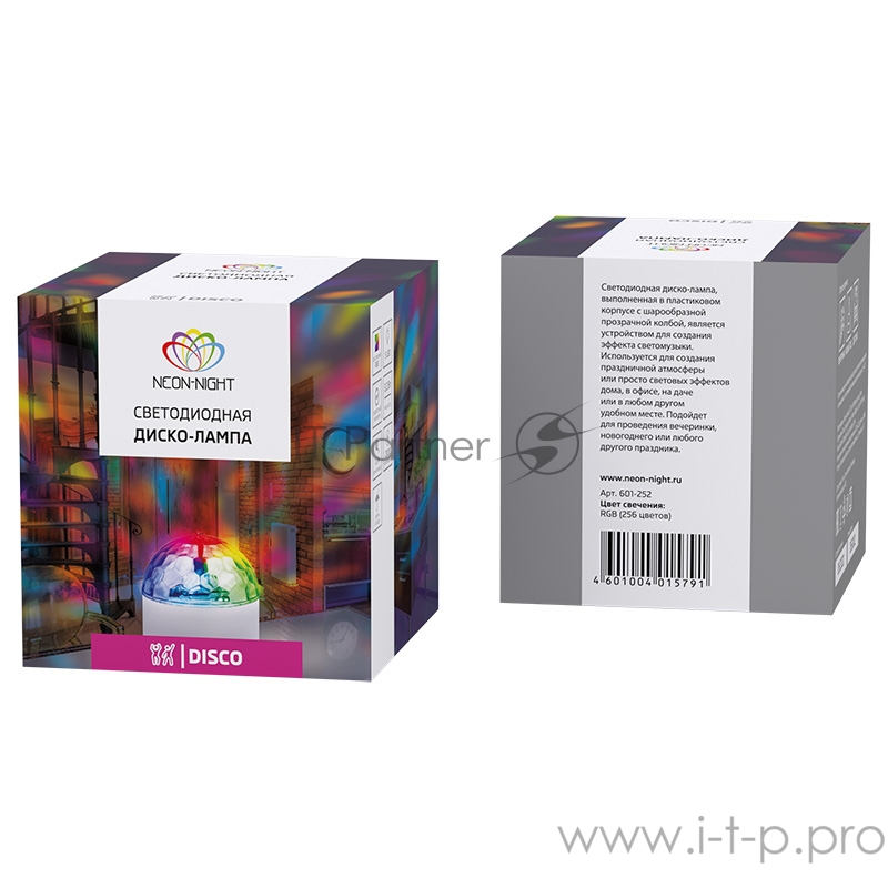 Диско-лампа светодиодная в компактном корпусе, 230 В
