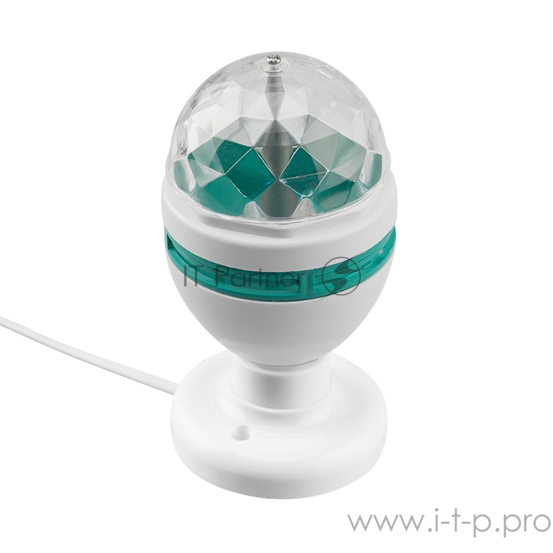 Диско-лампа светодиодная e27, подставка с цоколем e27 в комплекте, 230 В