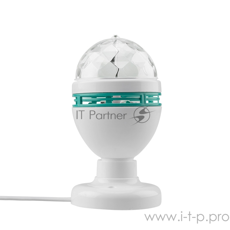 Диско-лампа светодиодная e27, подставка с цоколем e27 в комплекте, 230 В