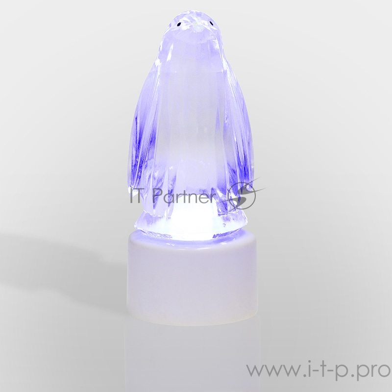 Фигура светодиодная на подставке Пингвин Кристалл, RGB