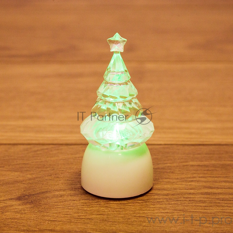 Фигура светодиодная на подставке Ёлочка Кристалл, RGB